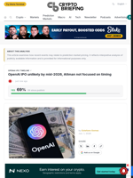 OpenAI IPO unlikely by mid-2026, Altman not focused on timing