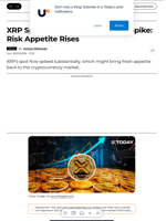 XRP Spot Flows Record +2,860% Spike: Risk Appetite Rises - U.Today