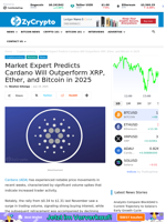 Market Expert Predicts Cardano Will Outperform XRP, Ether, and Bitcoin in 2025 ⋆ ZyCrypto