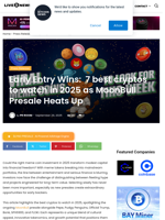 Early Entry Wins:  7 best cryptos to watch in 2025 as MoonBull Presale Heats Up | Live Bitcoin News