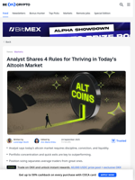 Here's How To Trade Altcoins in 2025, Analyst Explains