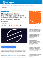 MoneyGram x Stellar Supercharge USDC Growth Across Latin America as XLM Exits 9-Month Bearish Channel  ⋆ ZyCrypto