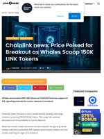 Chainlink news: Price Poised for Breakout as Whales Scoop 150K LINK Tokens | Live Bitcoin News