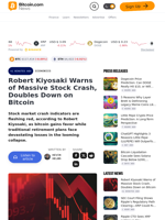 Robert Kiyosaki Warns of Massive Stock Crash, Doubles Down on Bitcoin – Economics Bitcoin News