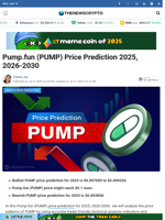 Pump.fun (PUMP) Price Prediction 2025, 2026-2030 - TheNewsCrypto
