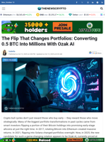 The Flip That Changes Portfolios: Converting 0.5 BTC Into Millions With Ozak AI