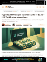 Hyperliquid Strategies expands capital to $2.5B - HYPE's Q4 setup strengthens - AMBCrypto