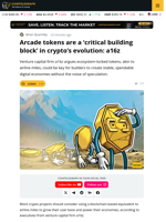 A16z's Sees Arcade Tokens As Key To Crypto Evolution