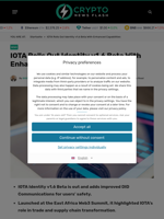 IOTA Rolls Out Identity v1.6 Beta With Enhanced Capabilities