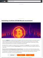 GameStop Confirms $513M Bitcoin Investment - Brave New Coin