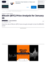 Bitcoin (BTC) Price Analysis for January 26 - U.Today