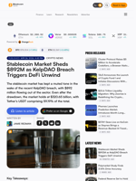 Stablecoin Market Sheds $892M as KelpDAO Breach Triggers DeFi Unwind