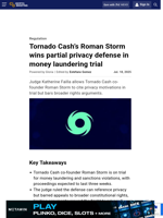 Tornado Cash’s Roman Storm wins partial privacy defense in money laundering trial