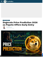 Dogecoin Price Prediction 2026 as Pepeto Offers Early Entry - TechBullion