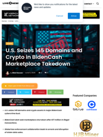 U.S. Seizes 145 Domains and Crypto in BidenCash Marketplace Takedown | Live Bitcoin News