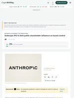 Anthropic IPO to limit public shareholder influence on board control