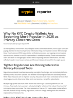 Why No KYC Crypto Wallets Are Becoming More Popular in 2025 as Privacy Concerns Grow