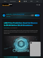LINK Price Prediction: Dead Cat Bounce to $9.50 Before $8.20 Breakdown - Blockchain.News