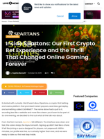 Inside Spartans: Our First Crypto Bet Experience and the Thrill That Changed Online Gaming Forever | Live Bitcoin News