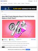 Fed Decision Looms: What a Rate Cut Could Mean for Crypto