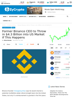 Former Binance CEO to Throw in $4.3 Billion into US Market If This Happens ⋆ ZyCrypto
