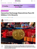 Garantex Exchange Executives Face $6 Million U.S. Bounty
