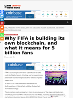 Why FIFA is building its own blockchain, and what it means for 5 billion fans - The Crypto News Wire
