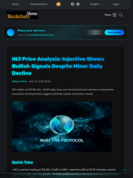 INJ Price Analysis: Injective Shows Bullish Signals Despite Minor Daily Decline - Blockchain.News