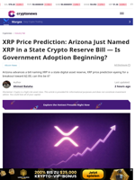 XRP Price Prediction: Arizona Named XRP in State Crypto Reserve