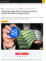 Polymarket Grabs 97% of Onchain Prediction Market Fees After Overhaul