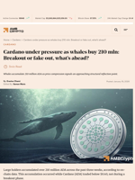 Cardano under pressure as whales buy 210 mln: Breakout or fake out, what's ahead? - AMBCrypto