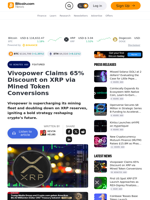 Vivopower Claims 65% Discount on XRP via Mined Token Conversions – Featured Bitcoin News