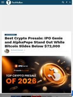 Best Crypto Presale: IPO Genie and AlphaPepe Stand Out While Bitcoin Slides Below $72,000