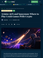 Aviator, JetX and Spaceman: Where to Play Crash Games With Crypto - Crypto Daily