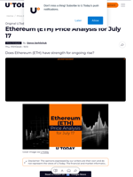 Ethereum (ETH) Price Analysis for July 17
