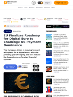 EU Finalizes Roadmap for Digital Euro to Challenge US Payment Dominance – Regulation Bitcoin News