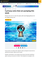 Privacy Coins Rally Driven by Technicals, Narrative