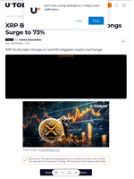 XRP Bulls Dominate Binance as Longs Surge to 73%