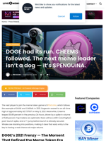 DOGE had its run. CHEEMS followed. The next meme leader isn’t a dog — it’s $PENGUINA. | Live Bitcoin News