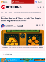 Sberbank Pushes for Crypto Custody License in Russia