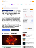 Richard Heart Arrested, XRP DAT Rings Nasdaq Bell, And More
