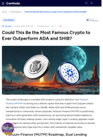 Could This Be the Most Famous Crypto to Ever Outperform ADA and SHIB? - Mutuum Finance (MUTM)