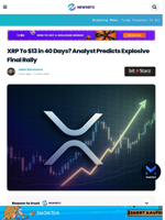 XRP To $13 in 40 Days? Analyst Predicts Explosive Final Rally