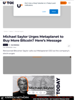 Michael Saylor Urges Metaplanet to Buy More Bitcoin? Here’s Message