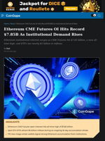 Ethereum CME Futures OI Hits Record $7.85B