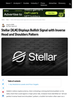 Stellar (XLM) Eyes Price Rally with Bullish Inverse Head and Shoulders