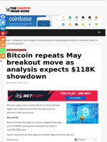 Bitcoin repeats May breakout move as analysis expects $118K showdown - The Crypto News Wire