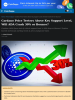 Cardano Price Teeters Above Key Support Level, Will ADA Crash 30% or Bounce?