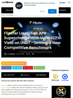 Flipster Launches APR Supercharge With Up to 122% Yield on USDT—Setting a New Competitive Benchmark | Live Bitcoin News