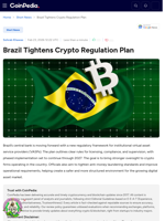 Brazil Tightens Crypto Regulation Plan